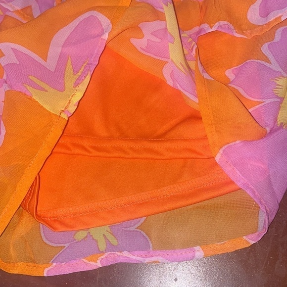 WHITE BIRCH Shorts Women’s Large Floral Ruffle High Waisted flowy tiered y2k - Picture 4 of 9